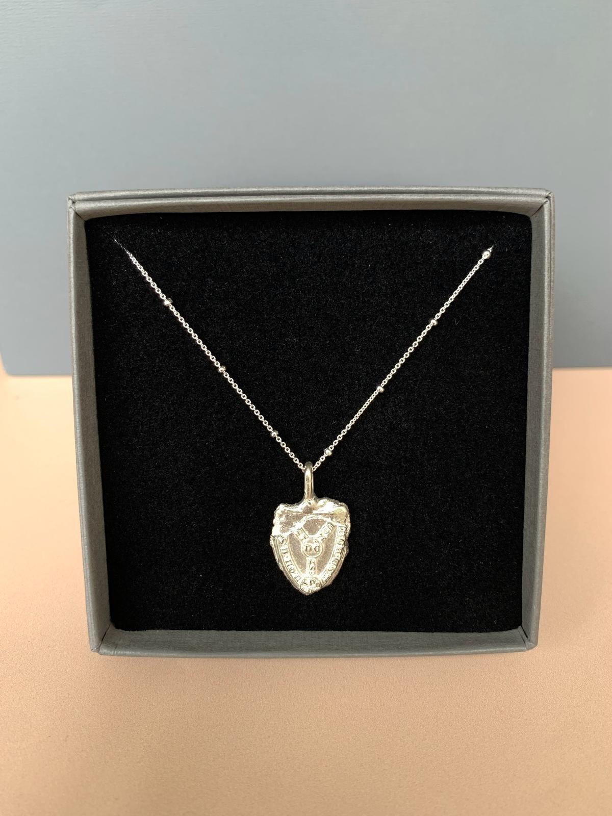 Sterling Silver Shield necklace