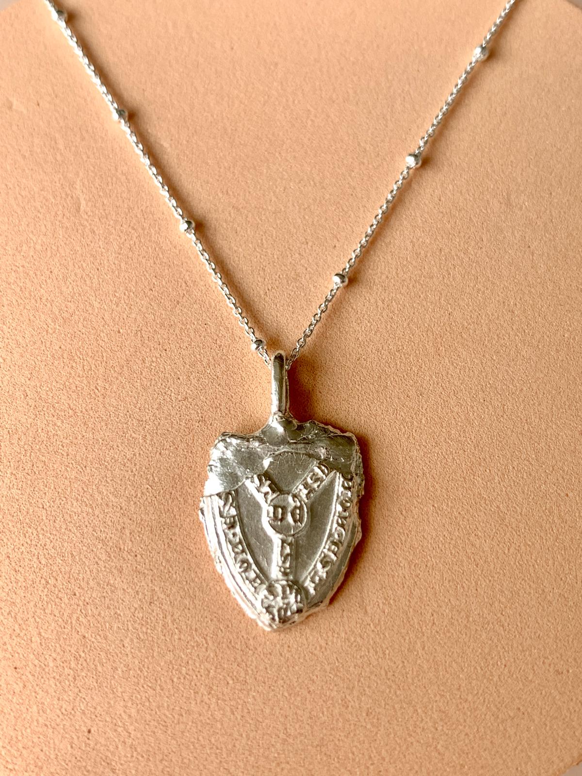 Sterling Silver Shield necklace