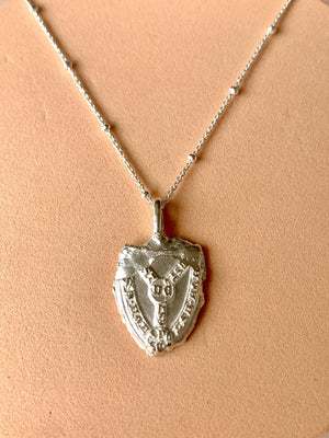 Sterling Silver Shield necklace