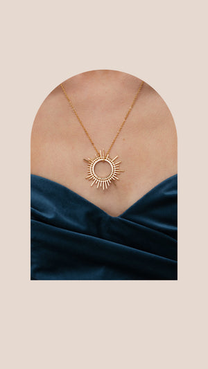 Sunburst necklace