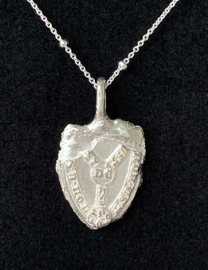 Sterling Silver Shield necklace