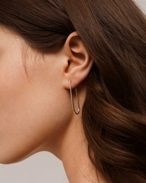 Eco Silver Fine Hoop earrings